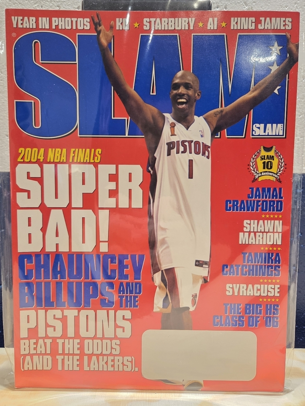 SLAM Magazine Issue #81 - 2004 NBA Finals MVP Chauncey Billups Cover (Sept 2004)